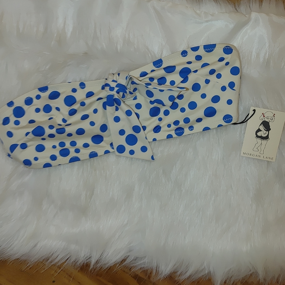 MORGAN LANE BANDEAU SASHA POLKA DOT TOP S